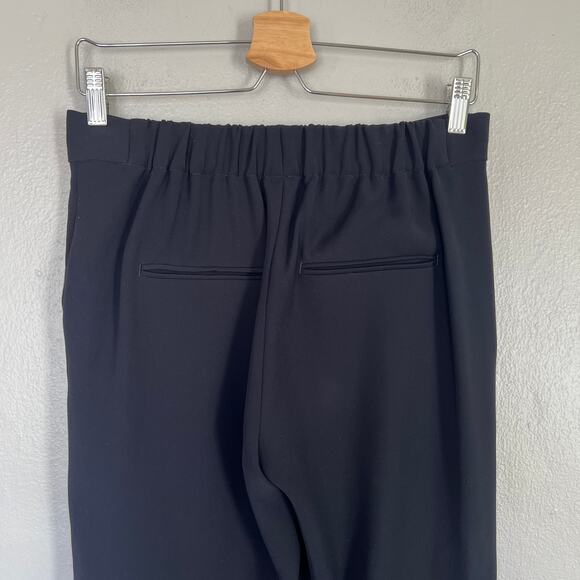 Vince Crepe Lounge Pants Black Dressy Trousers Women Sz XS Straight Leg Pockets - Picture 7 of 12